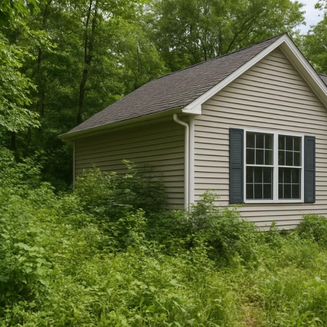 an overgrown yard in mooresville nc